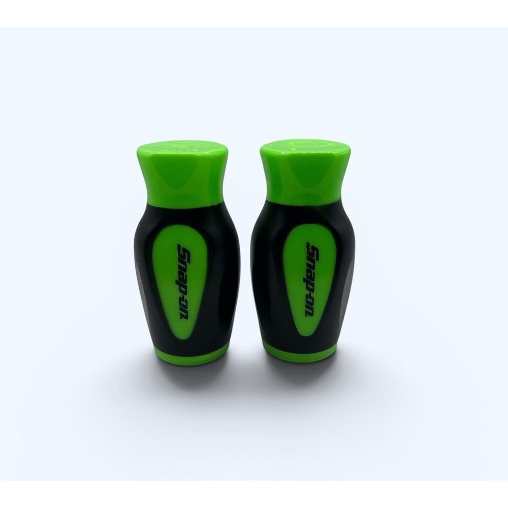 Snap On Tools Salt & Pepper Pods Green And Black SHAKERS